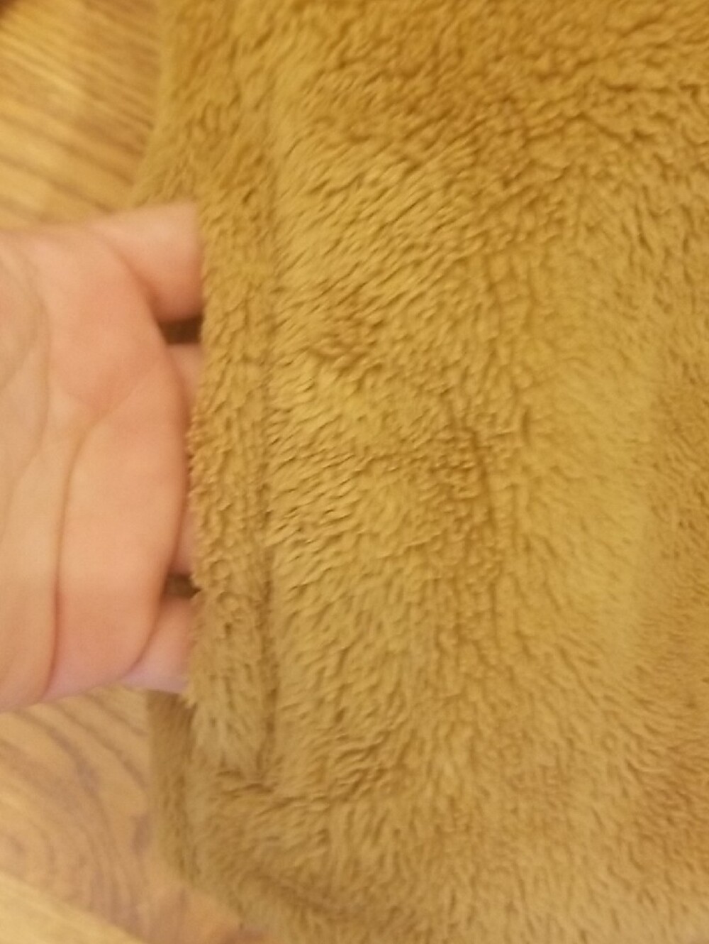 Tommy Bahama Kids Tan Plush Puffer Jacket with Dark Contrast Pocket - Picture 3 of 9